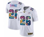 Green Bay Packers #26 Darnell Savage Jr. White Multi-Color 2020 Football Crucial Catch Limited Football Jersey