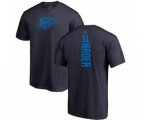 Oklahoma City Thunder #11 Abdel Nader Navy Blue One Color Backer T-Shirt