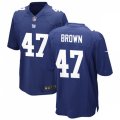 New York Giants #47 Cam Brown Nike Royal Team Color Vapor Untouchable Limited Jersey