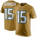 Jacksonville Jaguars #15 Allen Robinson Gold Rush Pride Name & Number T-Shirt