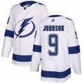 Tampa Bay Lightning #9 Tyler Johnson White Road Authentic Stitched NHL Jersey