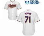 Minnesota Twins Sean Poppen Replica White Home Cool Base Baseball Player Jersey