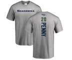 Seattle Seahawks #20 Rashaad Penny Ash Backer T-Shirt