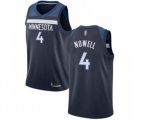 Minnesota Timberwolves #4 Jaylen Nowell Swingman Navy Blue Basketball Jersey - Icon Edition