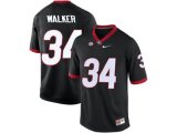 Men's Georgia Bulldogs Herchel Walker #34 College Football Limited Jerseys - Black