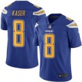 Los Angeles Chargers #8 Drew Kaser Limited Electric Blue Rush Vapor Untouchable NFL Jersey