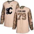 Calgary Flames #79 Michael Ferland Authentic Camo Veterans Day Practice NHL Jersey