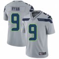Seattle Seahawks #9 Jon Ryan Grey Alternate Vapor Untouchable Limited Player NFL Jersey