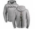 New Orleans Saints #10 Tre'Quan Smith Ash Backer Pullover Hoodie