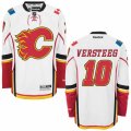 Calgary Flames #10 Kris Versteeg Authentic White Away NHL Jersey