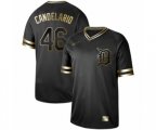 Detroit Tigers #46 Jeimer Candelario Authentic Black Gold Fashion Baseball Jersey