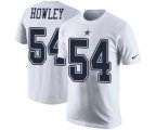 Dallas Cowboys #54 Chuck Howley White Rush Pride Name & Number T-Shirt