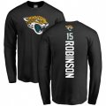 Jacksonville Jaguars #15 Allen Robinson Black Backer Long Sleeve T-Shirt