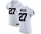 Oakland Raiders #27 Trayvon Mullen White Vapor Untouchable Elite Player Football Jersey