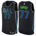 Dallas Mavericks #77 Luka Doncic Swingman Black NBA Jersey - City Edition