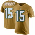 Jacksonville Jaguars #15 Donte Moncrief Gold Rush Pride Name & Number T-Shirt