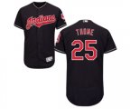 Cleveland Indians #25 Jim Thome Navy Blue Alternate Flex Base Authentic Collection Baseball Jersey