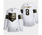 Los Angeles Kings #8 Drew Doughty White Golden Edition Limited Stitched Hockey Jersey