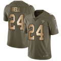 New Orleans Saints #24 Vonn Bell Limited Olive Gold 2017 Salute to Service NFL Jersey