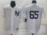 New York Yankees #65 Nestor Cortes White No Name Stitched MLB Nike Cool Base Jersey