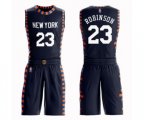 New York Knicks #23 Mitchell Robinson Swingman Navy Blue Basketball Suit Jersey - City Edition