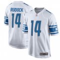 Detroit Lions #14 Jake Rudock Game White NFL Jersey