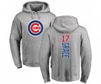 MLB Nike Chicago Cubs #17 Mark Grace Ash Backer Pullover Hoodie