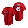 Nike Philadelphia Phillies #49 Jake Arrieta Red Alternate Stitched Baseball Jersey