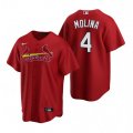 Nike St. Louis Cardinals #4 Yadier Molina Red Alternate Stitched Baseball Jersey