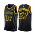 Los Angeles Lakers #37 Kostas Antetokounmpo Swingman Black Basketball Jersey - City Edition