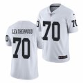 Las Vegas Raiders #70 Alex Leatherwood Nike White Vapor Limited Jersey