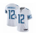 Detroit Lions #12 Danny Amendola White Vapor Untouchable Limited Player Football Jersey