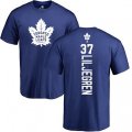 Toronto Maple Leafs #37 Timothy Liljegren Royal Blue Backer T-Shirt