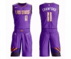 Phoenix Suns #11 Jamal Crawford Swingman Purple Basketball Suit Jersey - City Edition