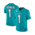 Miami Dolphins 2022 #1 Tua Tagovailoa Aqua With 1-star C Patch Vapor Limited Stitched NFL Jersey