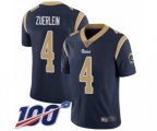 Los Angeles Rams #4 Greg Zuerlein Navy Blue Team Color Vapor Untouchable Limited Player 100th Season Football Jersey