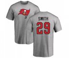 Tampa Bay Buccaneers #29 Ryan Smith Ash Name & Number Logo T-Shirt