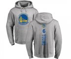 Golden State Warriors #6 Nick Young Ash Backer Pullover Hoodie