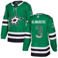 Dallas Stars #3 John Klingberg Authentic Green Drift Fashion NHL Jersey