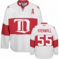 Detroit Red Wings #55 Niklas Kronwall Premier White Third NHL Jersey