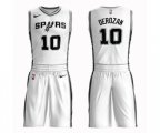 San Antonio Spurs #10 DeMar DeRozan Swingman White Basketball Suit Jersey - Association Edition