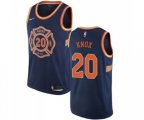 New York Knicks #20 Kevin Knox Swingman Navy Blue Basketball Jersey - City Edition