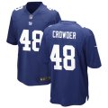 New York Giants #48 Tae Crowder Nike Royal Team Color Vapor Untouchable Limited Jersey