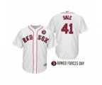 2019 Armed Forces Day Chris Sale Boston Red Sox White Jersey