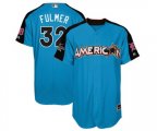 Detroit Tigers #32 Michael Fulmer Authentic Blue American League 2017 Baseball All-Star Baseball Jersey