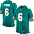 Miami Dolphins #6 Jay Cutler Game Aqua Green Alternate NFL Jersey