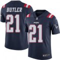 New England Patriots #21 Malcolm Butler Limited Navy Blue Rush Vapor Untouchable NFL Jersey