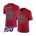 Atlanta Falcons #20 Isaiah Oliver Limited Red Rush Vapor Untouchable 100th Season Football Jersey