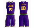 Utah Jazz #10 Mike Conley Swingman Purple Basketball Suit Jersey