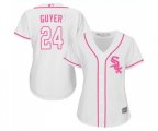 Women's Chicago White Sox #24 Brandon Guyer Replica White Fashion Cool Base Baseball Jersey